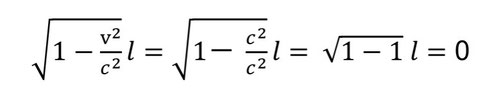 ローレンツ収縮の式