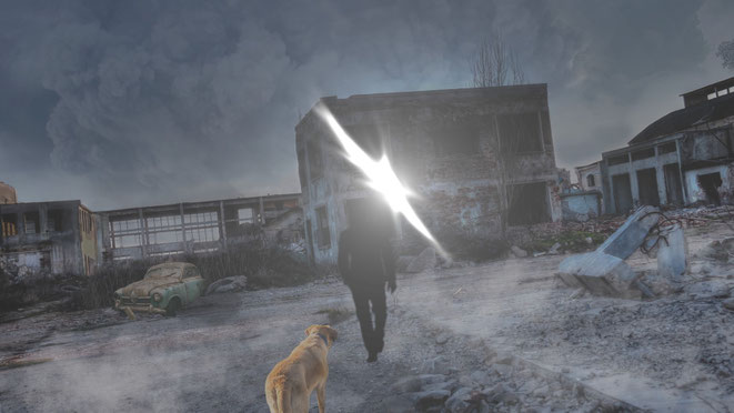 時空の裂け目から現れた謎の男イメージ