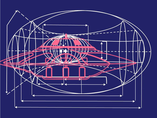 ラザー氏の図とタイターの図を重ねたもの