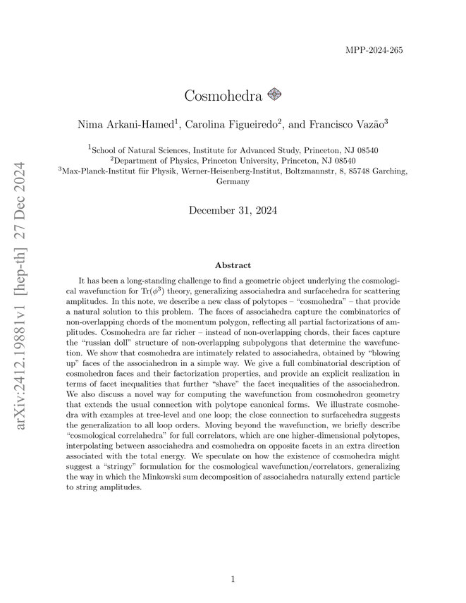 Cosmohedraの論文/arXivより