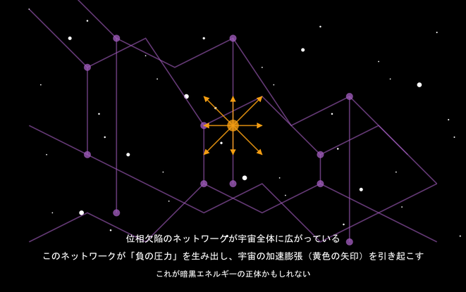 宇宙に広がる位相欠陥ネットワークと暗黒エネルギー
